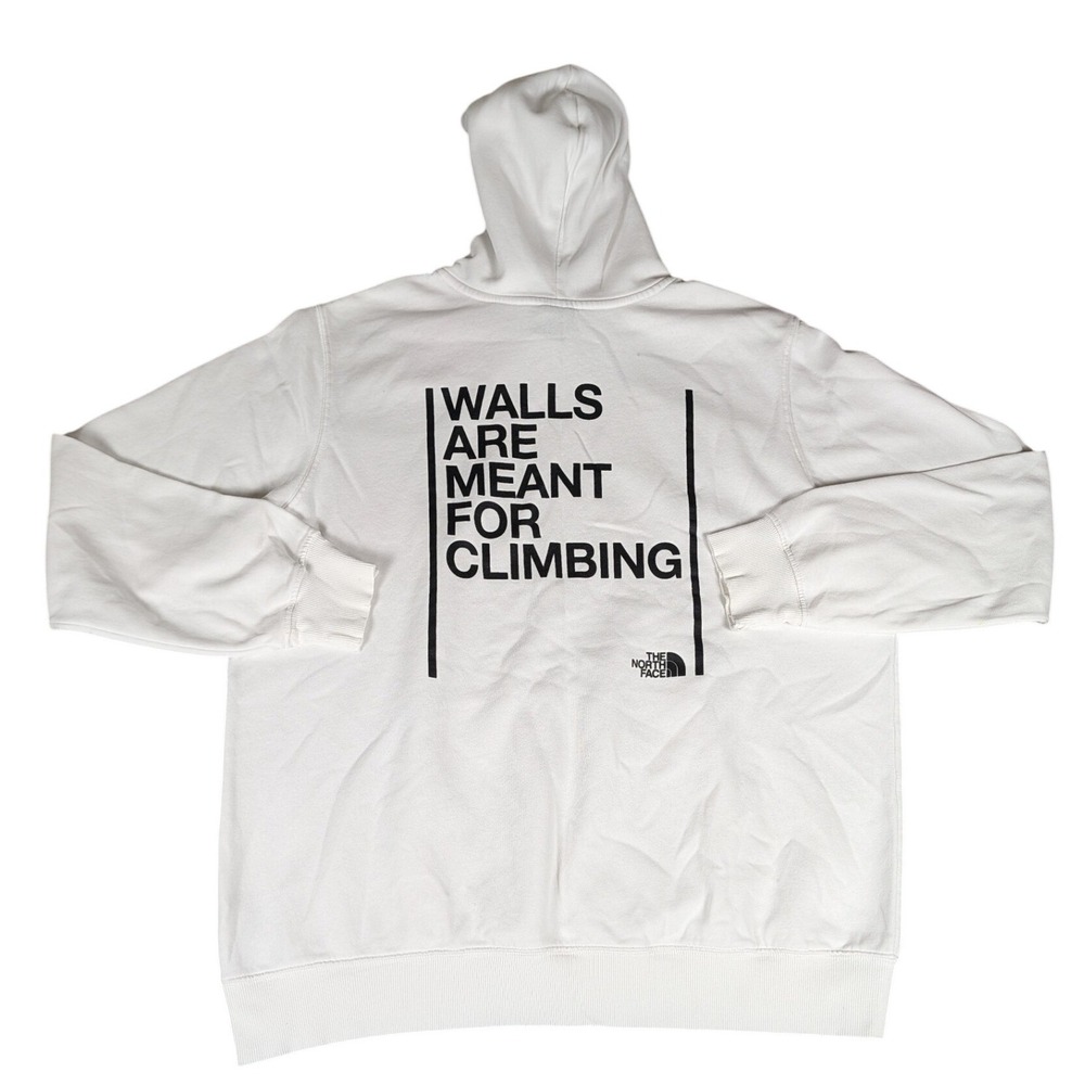 The North Face Mens White Walls Are Meant For Climbing Pullover Hoodie XL